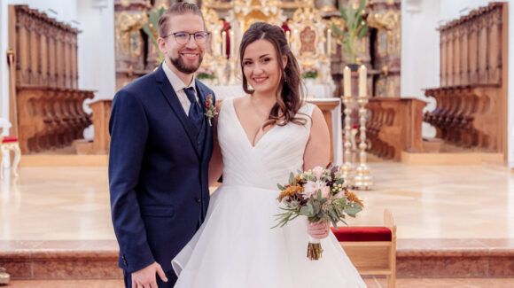Romantische Hochzeit im Kloster Scheyern